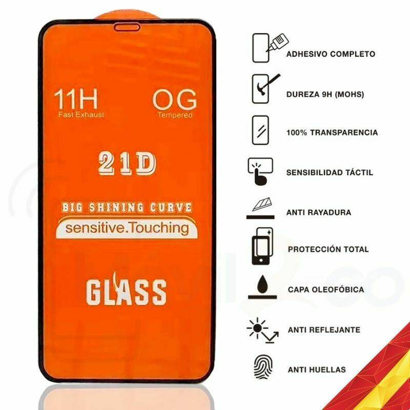 Protector de pantalla de vidrio templado para iPhone 12 11 Pro 8 7