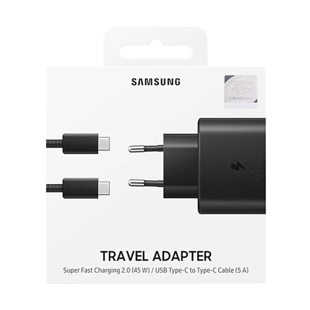 Cargador Samsung Original EP-TA845 Ultra Rápido 45w para Galaxy Series S,  Note. Color Negro
