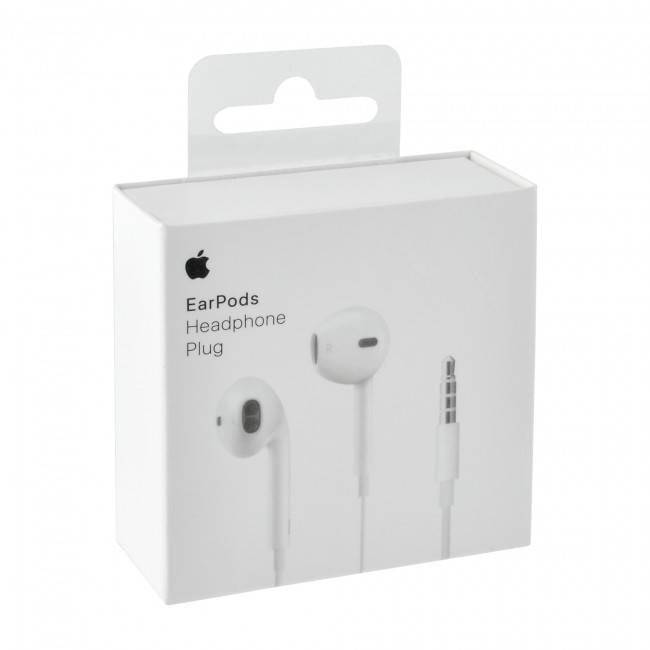Auriculares EarPods Apple Jack Clavija 3.5mm para iPhone en Caja Retail