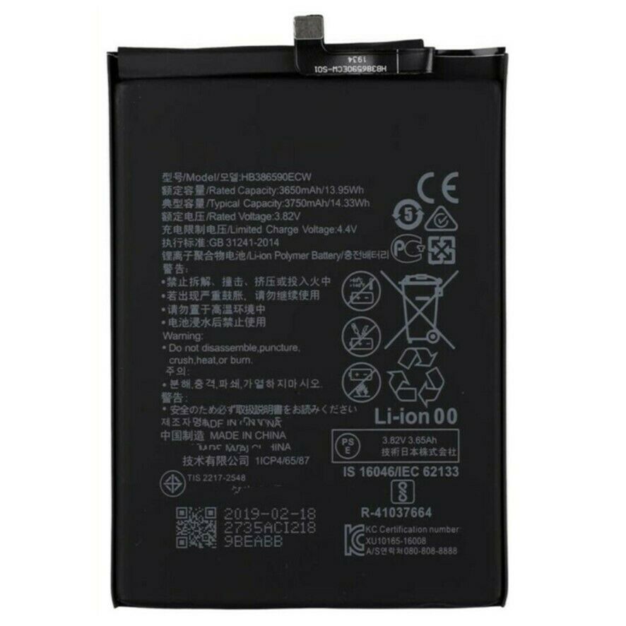 Batería Huawei HONOR 8X GLORY V10 VIEW 10 LITE HB386590ECW